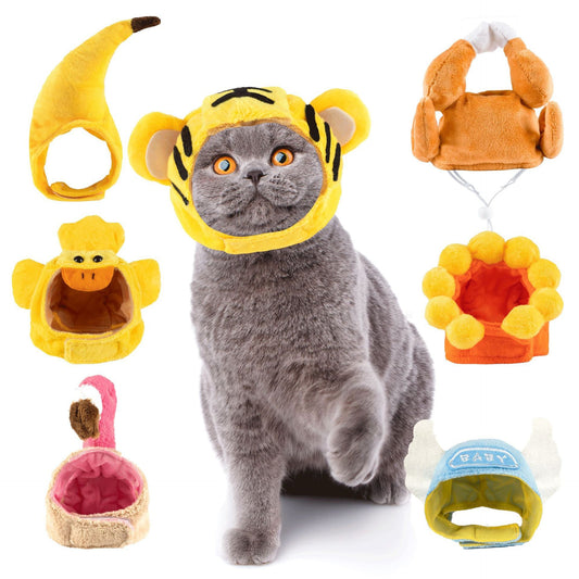Cartoon-Shaped Dog Headgear Cat Hat Cross-Dressing