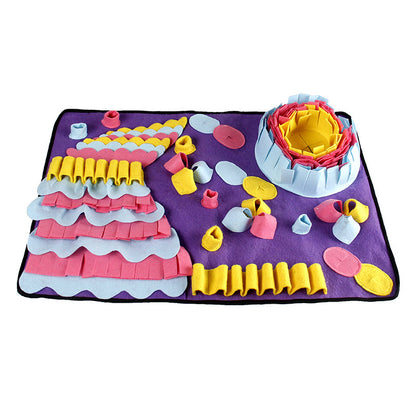 Pet Sniffing Mat Puzzle Bite Resistant Toy