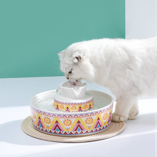 Automatic Ceramic Water Feeder For Pet Water Basin