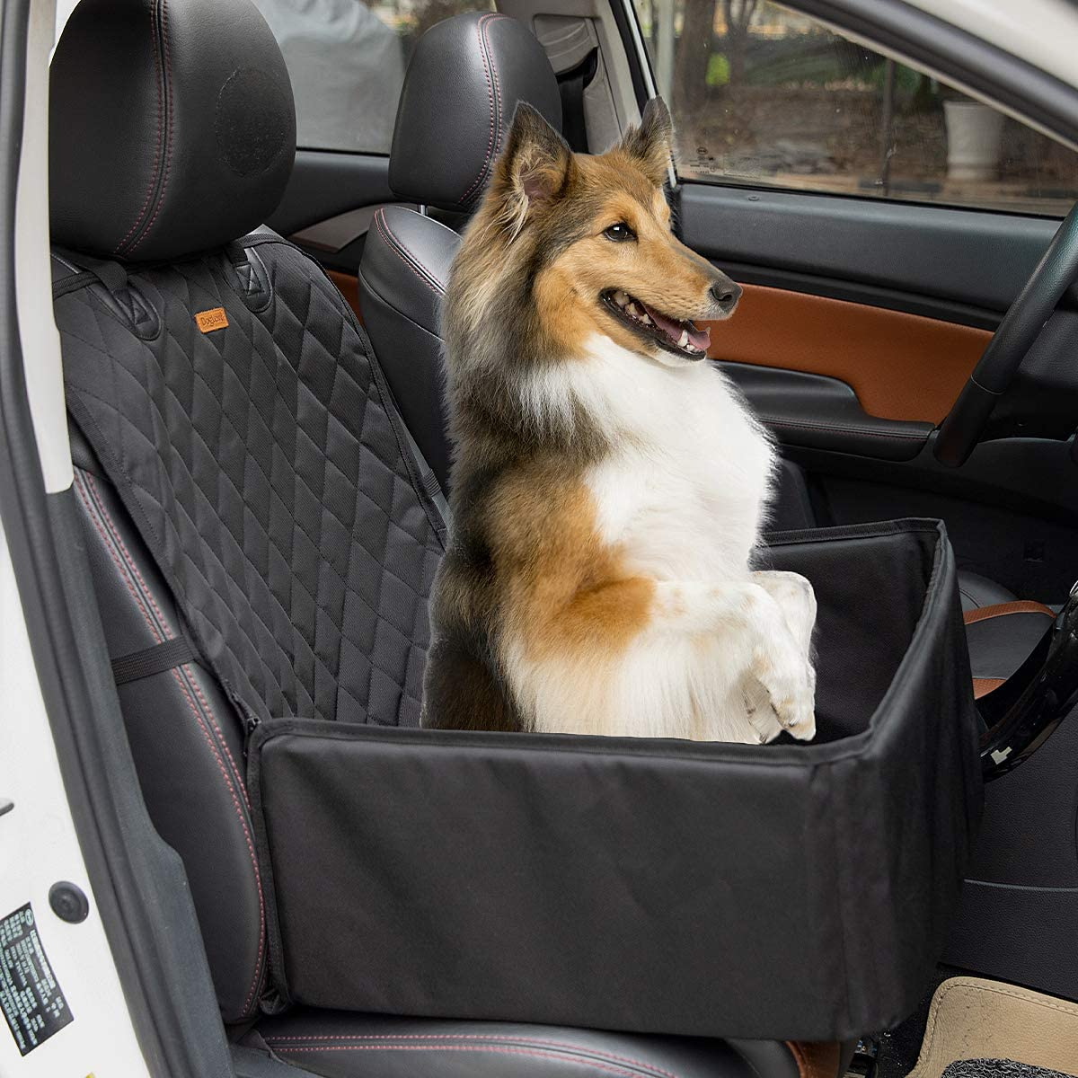 2 in 1 Dog Car Protector Transporter Waterproof Basket