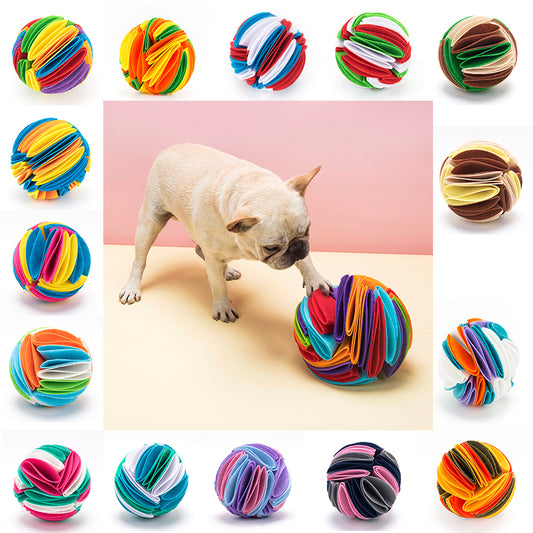 Foldable Dog Snuffle Ball Dog Training Toys Increase IQ Pet Cat Training