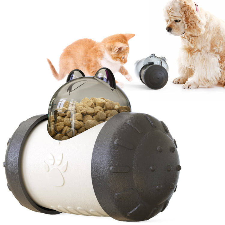 Funny Dog Treat Leaking Toy With Wheel Interactive Toy For Dogs