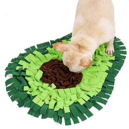 Dog Sniffing Mat Dog Puzzle Toy Pet Snack Feeding Mat Boring Interactive Game Training Blanket Snuffle Feeding Training Mat