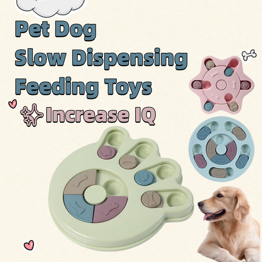 Dog Puzzle Toys Increase IQ Interactive Slow Dispensing Feeding