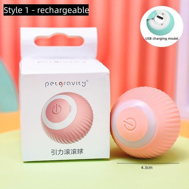 Electric Cat Ball Toys Automatic Rolling Smart