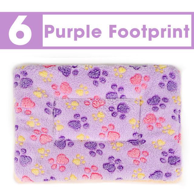 Dog Bed Mat Paw Footprint Blanket