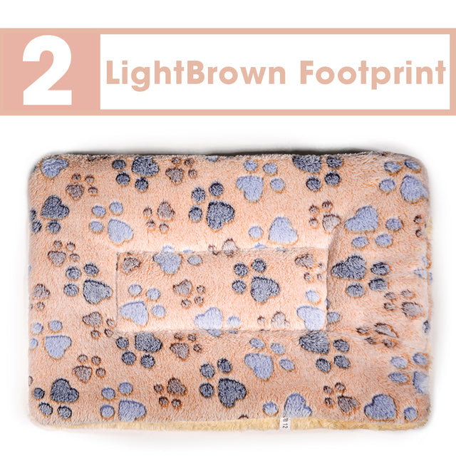 Dog Bed Mat Paw Footprint Blanket