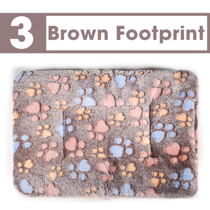 Dog Bed Mat Paw Footprint Blanket