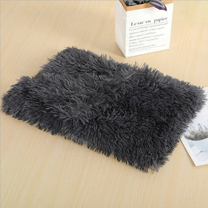Dog Mat Bed Soft Long Plush Blanket