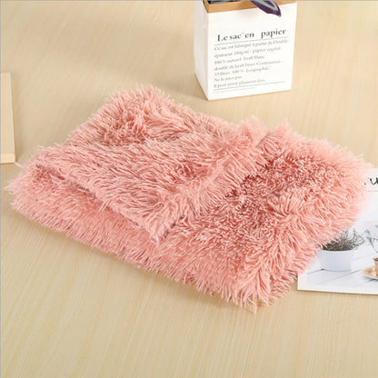Dog Mat Bed Soft Long Plush Blanket