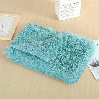 Dog Mat Bed Soft Long Plush Blanket