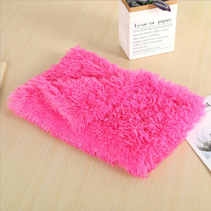 Dog Mat Bed Soft Long Plush Blanket