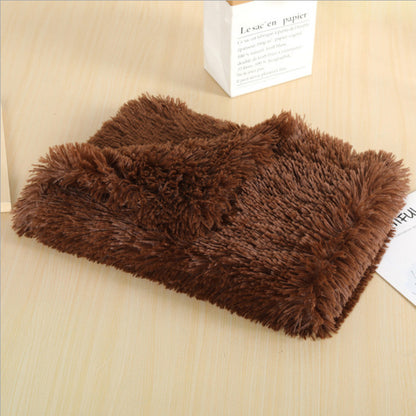 Dog Mat Bed Soft Long Plush Blanket
