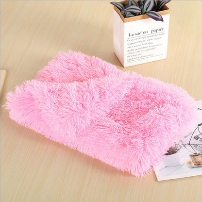 Dog Mat Bed Soft Long Plush Blanket