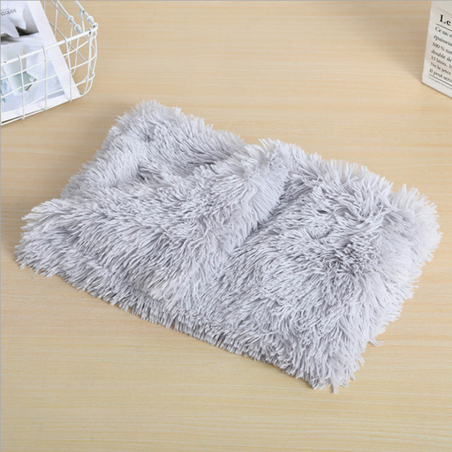 Dog Mat Bed Soft Long Plush Blanket