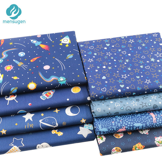 Fabric Meter Cartoon Space Stars