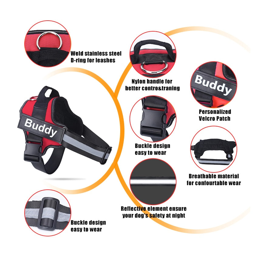 Dog Harness NO PULL Reflective Breathable