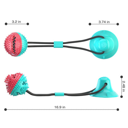 Pet Dog Toys Silicon Suction Cup Tug Dog Toy
