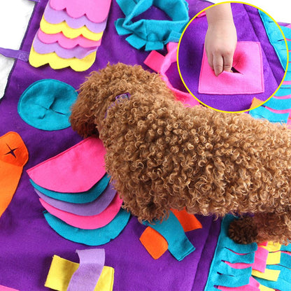 Best Dog Snuffle Mat Training Blanket Detachable Fleece Mat Relieve Stress