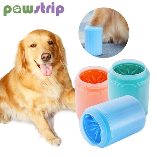Best Dogs Cats Foot Washing Cup Silicone Dog Paw Cleaner Cups Soft Combs Pet Grooming