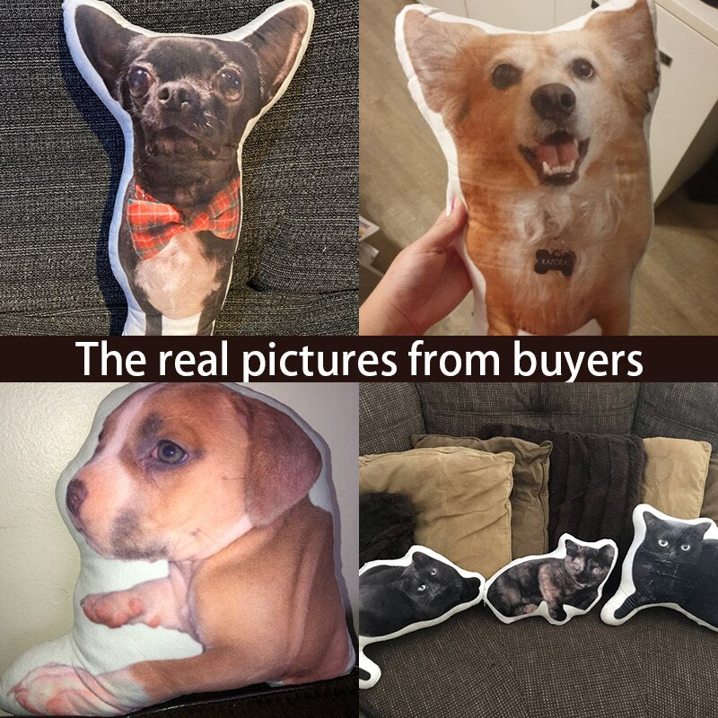 Best Photo Custom Pillow Removable and Washable Puppy Shape Pillow