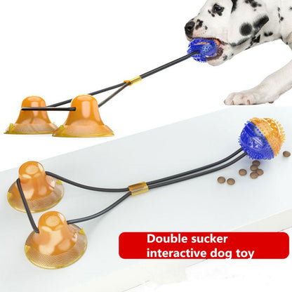 Pet Dog Toys Silicon Suction Cup Tug Dog Toy