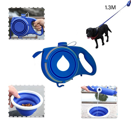 Best Multifunction Dog Lease with Water Bowl Outdoor Traction Rope