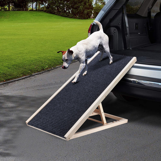 Best Safety Wooden Ramp Pet Climbing Ladder Foldable Dog Stairs Steps