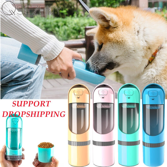Best High Quality 2 in 1 Portable Water Bottle for Dogs Drinking Travel Outdoor Water Bottle