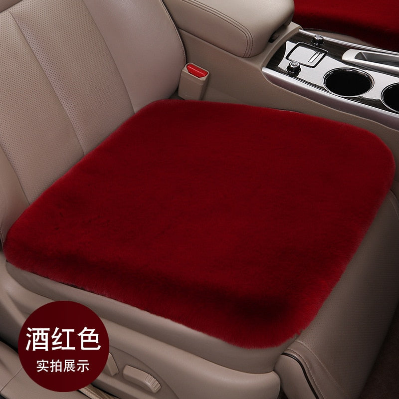 Car Seat Cushion Plush Rabbit Fur Winter