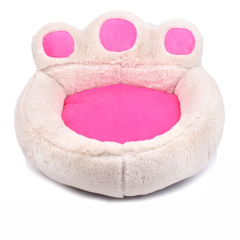 Best Super Soft Bear Paw Dog Mattress Fleece Nest Kennel Long Plush