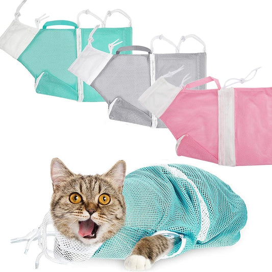 Best Breathable Bath Mesh Bag Dog Cat Multifunctional Adjustable Grooming Bags Pet Grooming