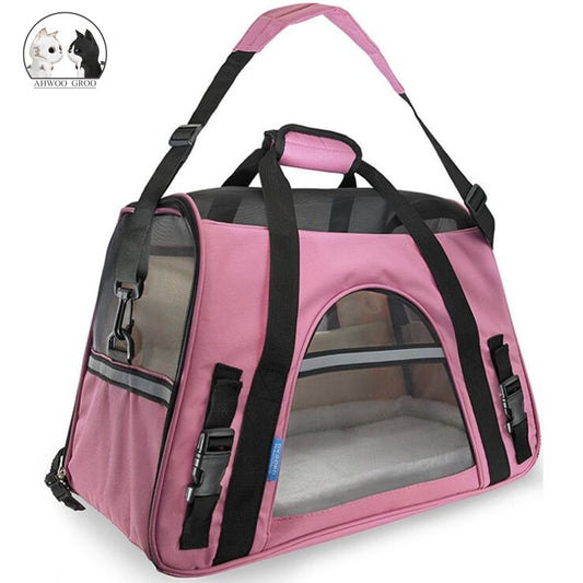 Best Portable Dog Cat Carrier Bag Breathable Mesh Bags Outgoing Handbag
