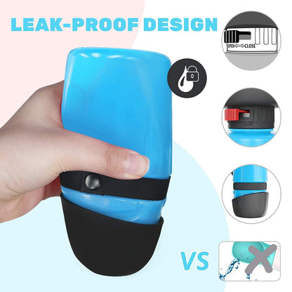 Best Foldable 2 in 1 Design Dog Water Bottle for Outdoor Travel Drinking