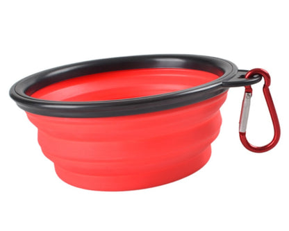 Foldable Silicone Pet Bowl Portable Food Container