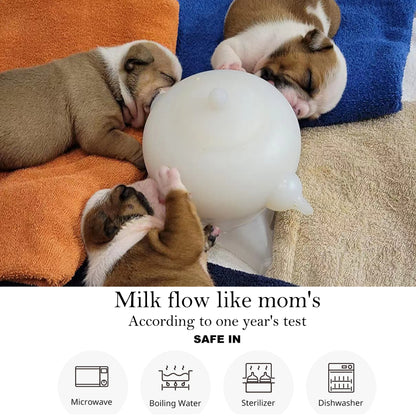 Best Dog Bubble Milk Bowl Station Feeders Flow Out Slowly Evenly Drinking