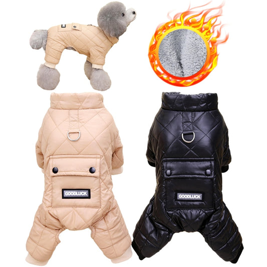 Winter Warm Dog Clothes for Dogs Cats Jumpsuit