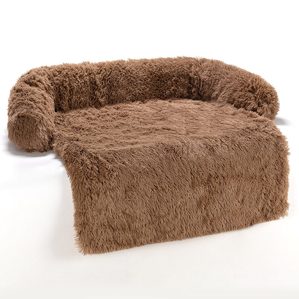 Large Pet Cat Dog Bed Long Plush Warm Bed for A Cat Sofa Mat Bed Cushion