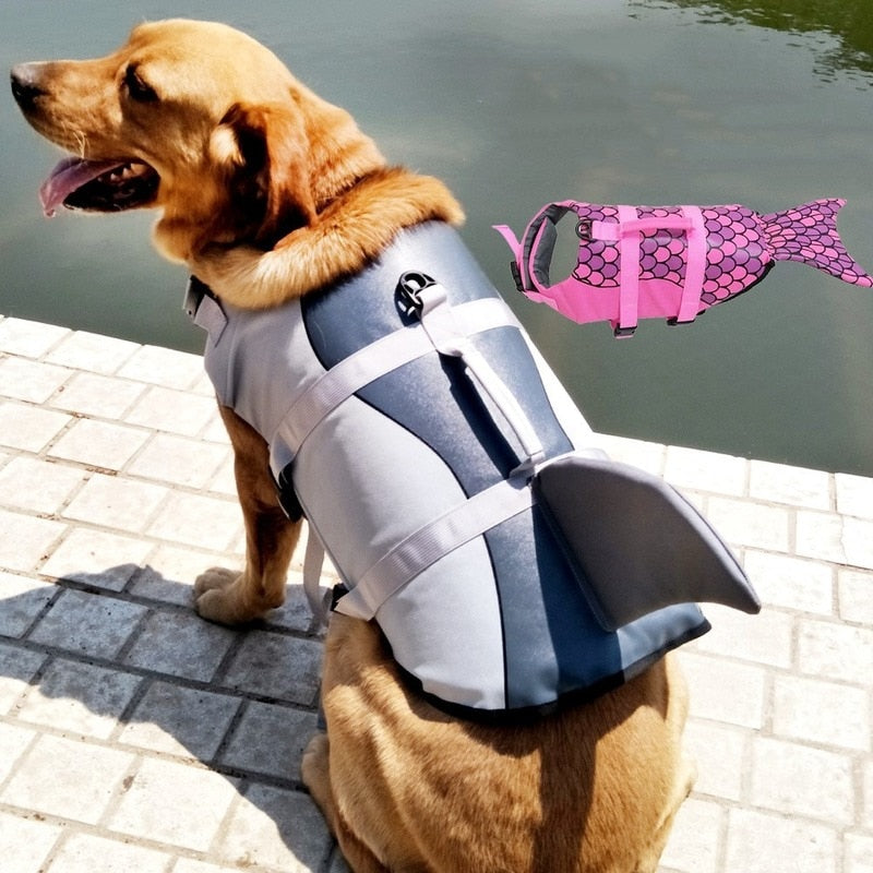 Best Dog Life Jacket Waterproof and Secure Shark Mermaid Suit Summer Fashion