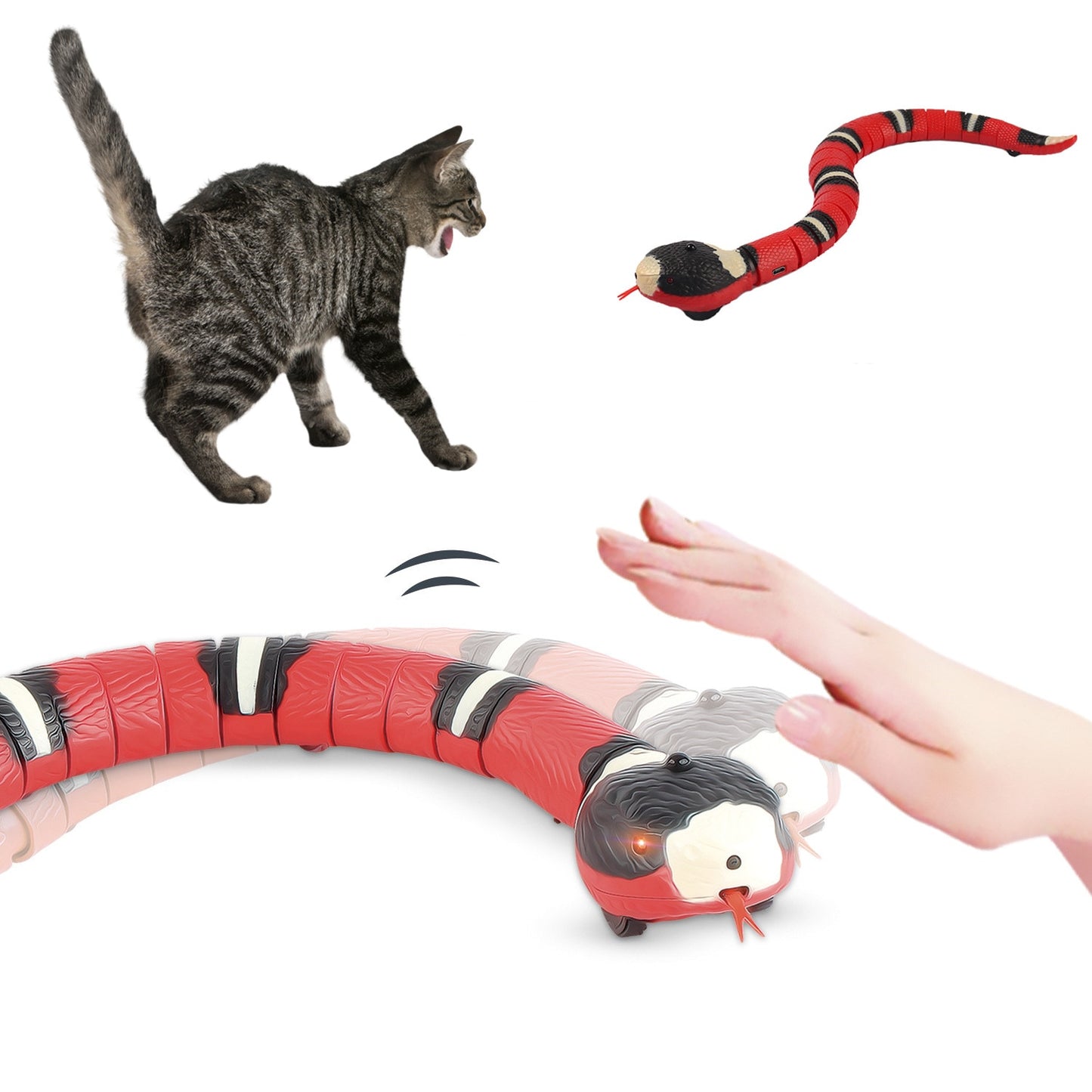 Smart Sensing Interactive Cat Toys USB Rechargeable