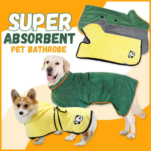 Best Dog Bathrobe Bath Towel Super Absorbency Bathing Suit