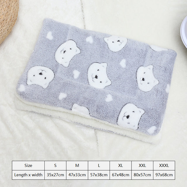 Soft Flannel Thickened Pet Soft Pad