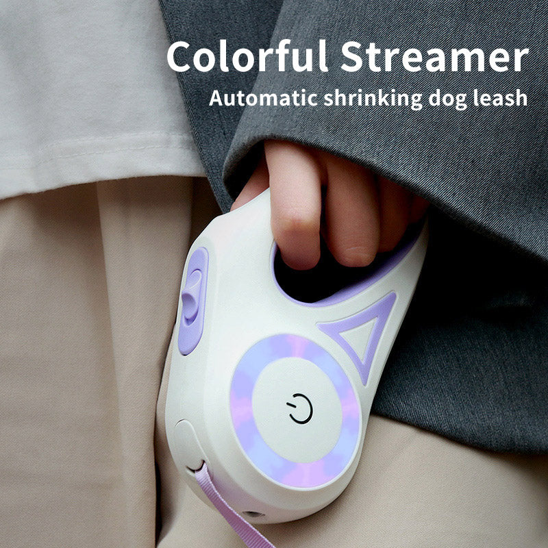 Dog Leash Retractable Leash And Dog Collar Spotlight Automatic Traction Rope