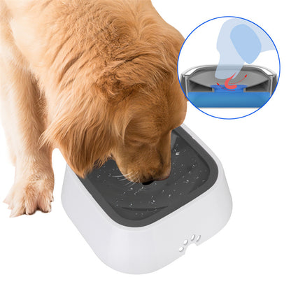 Cat Dog Water Bowl Carried Floating Bowl Slow Water Feeder Dispenser Pet Fountain