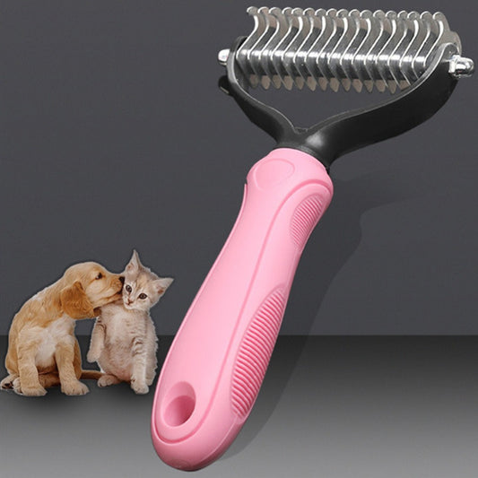 Pet Hair Removal Comb for Dogs Detangler Pet Grooming