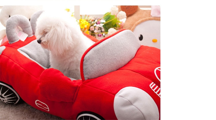 Dog Bed Fashion Car Shape Warm Padded Sofa