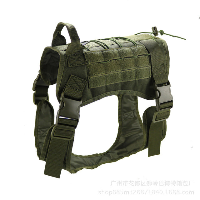 Military Tactical Dog Harness Vest With Handle