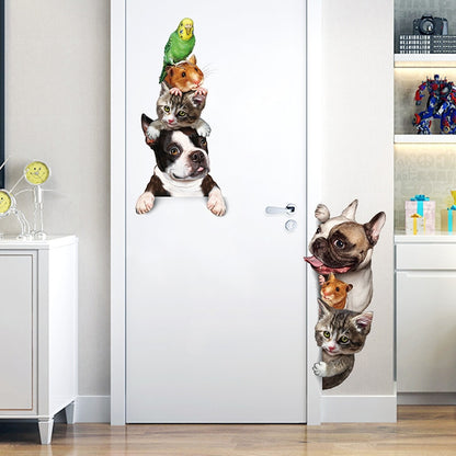 Cartoon Animals 3D Wall Sticker