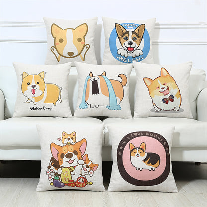 Cartoon Lovely Welsh Corgi Pembroke