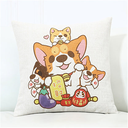 Cartoon Lovely Welsh Corgi Pembroke